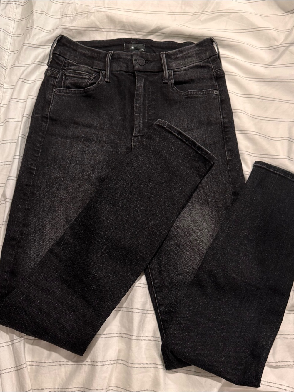 MOTHER Men's Black Skinny Jeans